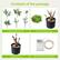 Contents of the package
- Assembled branches
- self-decorating moss
- Assembled pots
- self-decorating string lights