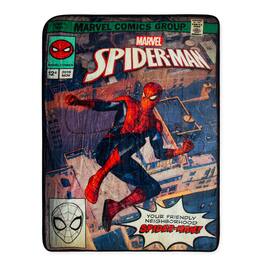 Marvel - Comics Friendly Neighborhood Spider-Man Throw Blanket | 45 x 60 Inches - Red