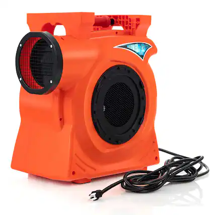 Front. Costway - Costway 2 HP/1500W Air Blower Commercial Inflatable Bounce House Blower for Water Slide - Orange.
