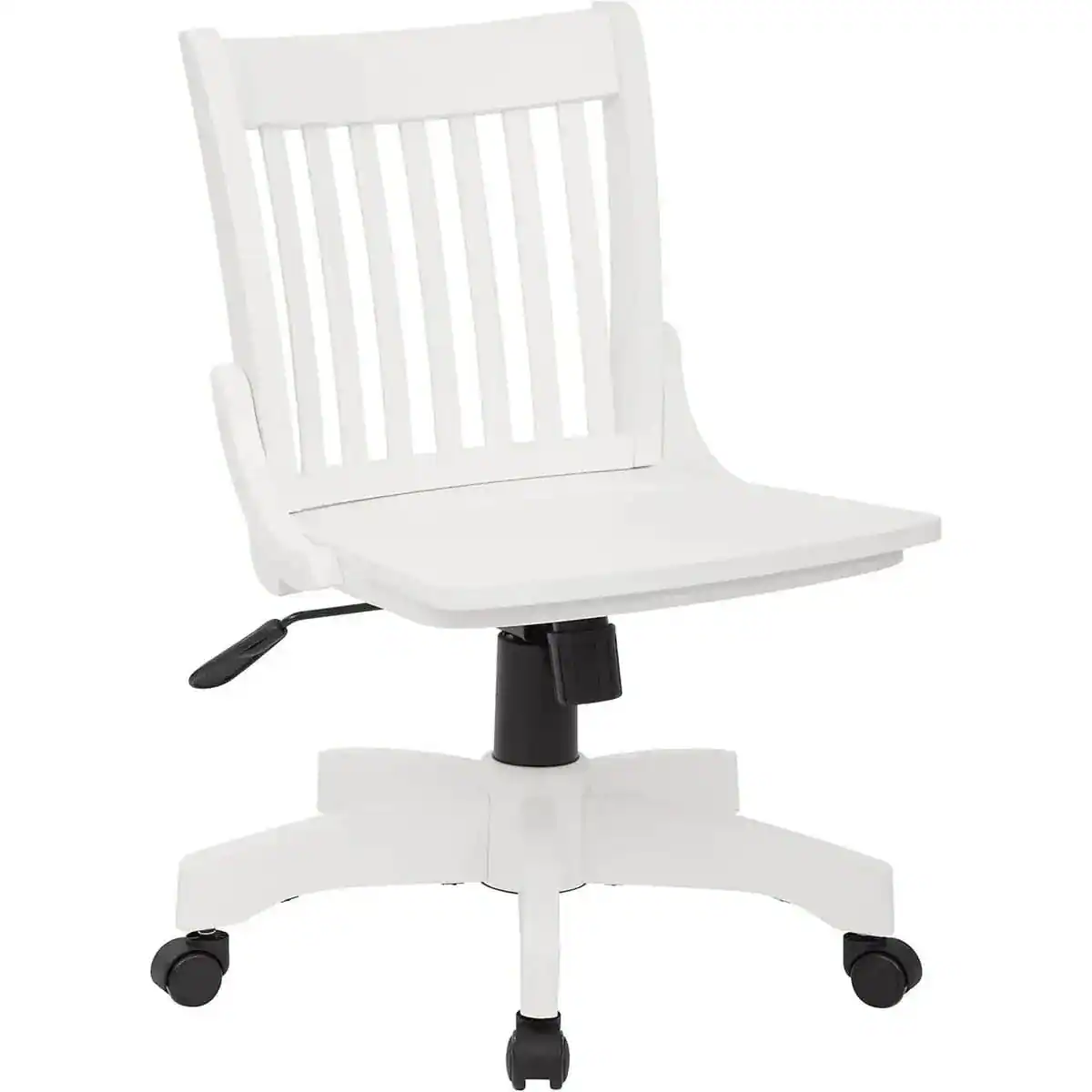 Alt View 5. Office Star Products - Deluxe Antique White Banker's Chair Adjustable Productive Home Office - White.