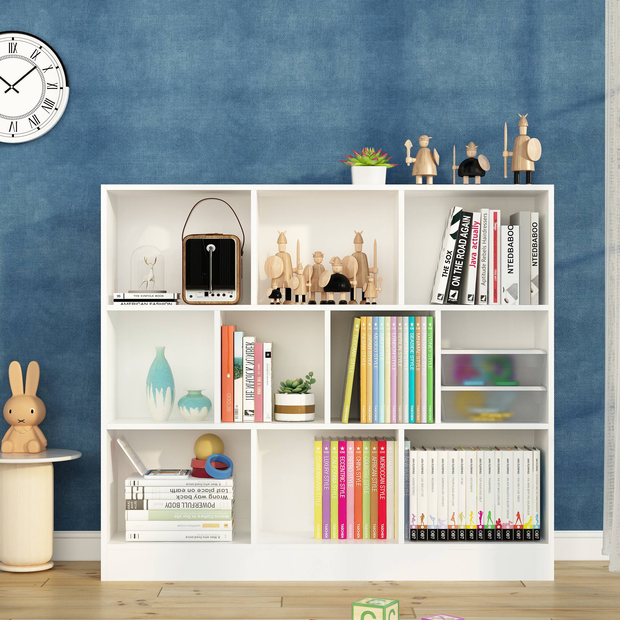 Sure, here is the corrected and grouped text from the image:

---

**Top Shelf:**
- THE BOX ON THE ROAD
- Java
- AMERICAN FASHION
- NTEEDBABOO
- NTEEDBABOO

**Middle Shelf:**
- THE BOX ON THE ROAD
- Java
- AMERICAN FASHION
- NTEEDBABOO
- NTEEDBABOO

**Bottom Shelf:**
- THE BOX ON THE ROAD
- Java
- AMERICAN FASHION
- NTEEDBABOO
- NTEEDBABOO

**Books on the Bottom Shelf:**
- THE BOX ON THE ROAD
- Java
- AMERICAN FASHION
- NTEEDBABOO
- NTEEDBABOO

**Books on the Bottom Shelf (continued):**
- THE BOX ON THE ROAD
- Java
- AMERICAN FASHION
- NTEEDBABOO
- NTEEDBABOO

**Books on the Bottom Shelf (continued):**
- THE BOX ON THE ROAD
- Java
- AMERICAN FASHION
- NTEEDBABOO
- NTEEDBABOO

**Books on the Bottom Shelf (continued):**
- THE BOX