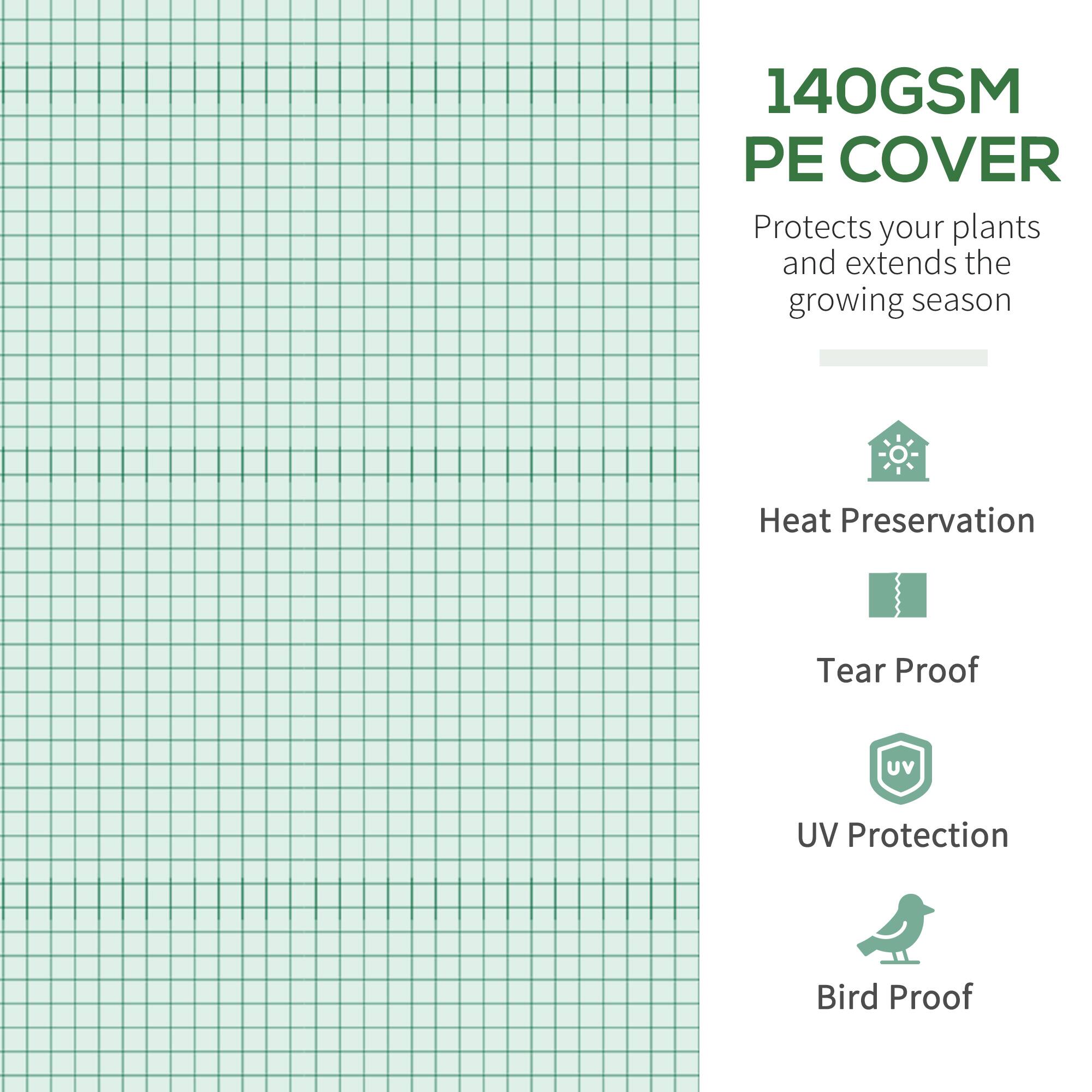 140GSM PE COVER Protects your plants and extends the growing season Heat Preservation Tear Proof UV Protection Bird Proof