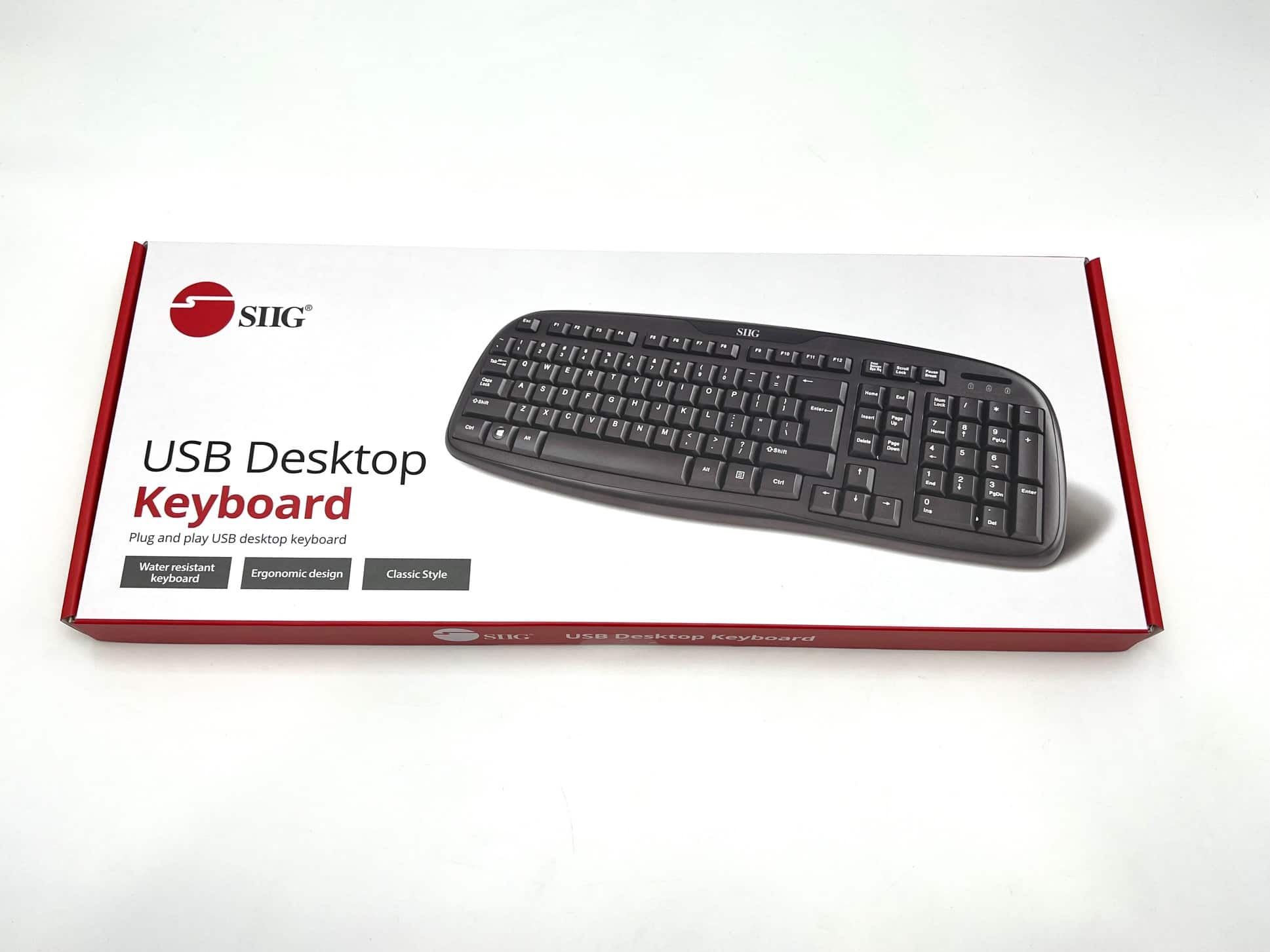 SIIG - SII KB USB Desktop Keyboard JK-US0012-S1 - Black