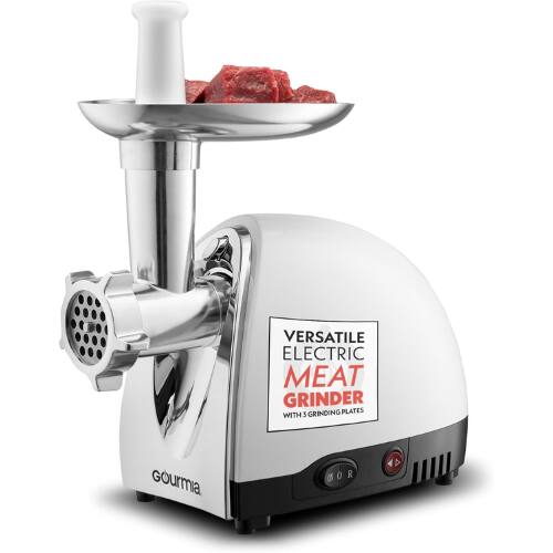 VERSATILE ELECTRIC MEAT GRINDER WITH 3 GRINDING PLATES Gourmia MOR