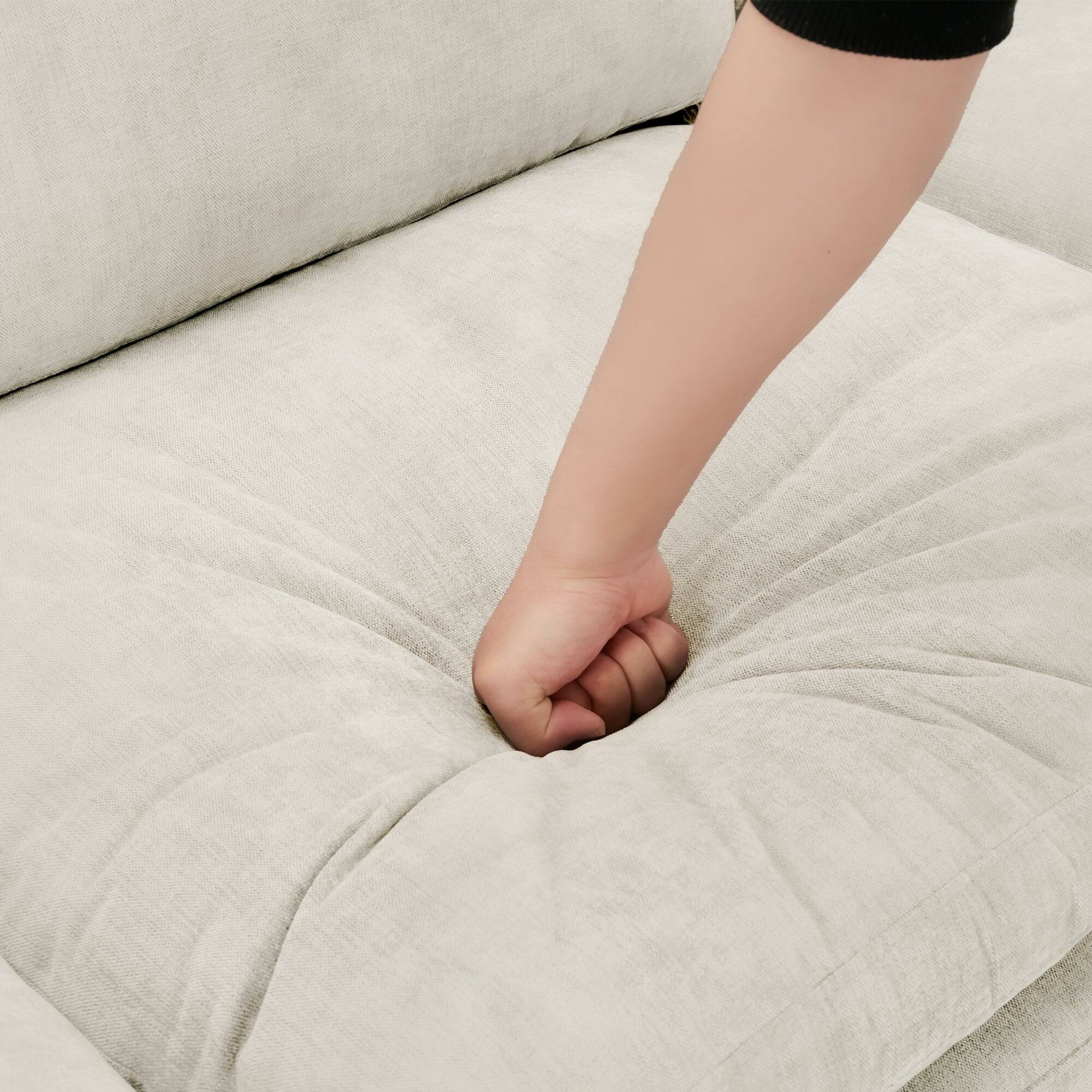 Alt View 8. Boyel Living - 68.1 inch Cozy Upholstered Loveseat Sofa with Double Plush Cushion for Living Room in Beige - Beige.