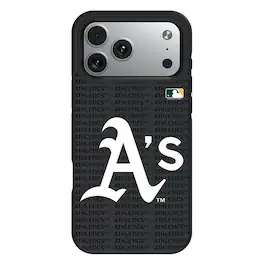 Keyscaper - MLB - Athletics Personalized Bump Case with 8.2ft Drop Protection - 15 Pro - Multicolor