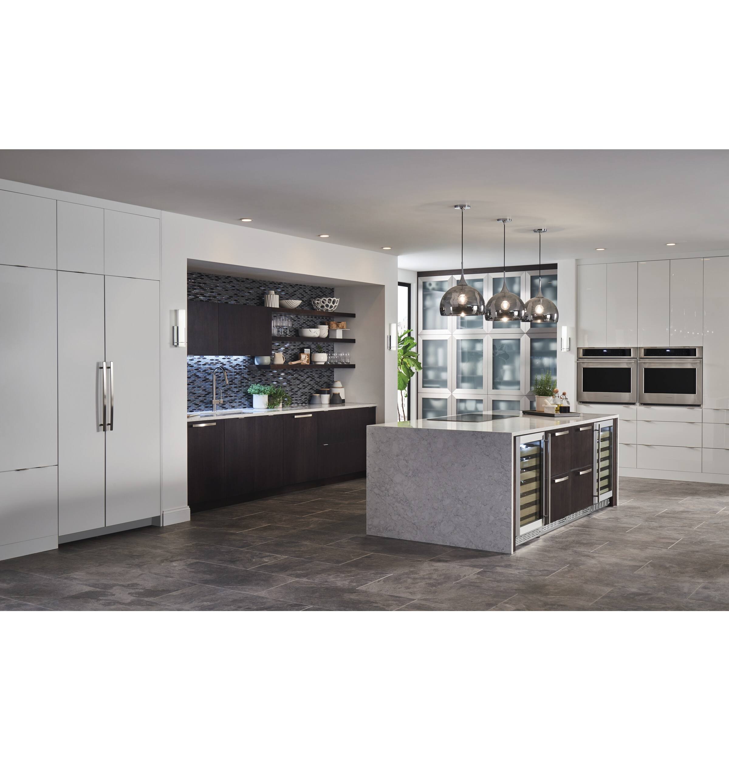 Alt View 36. Monogram - 5.0 Cu.Ft. Built-In Compact Refrigerator with Adjustable Temperature Control - Custom Panel Ready.