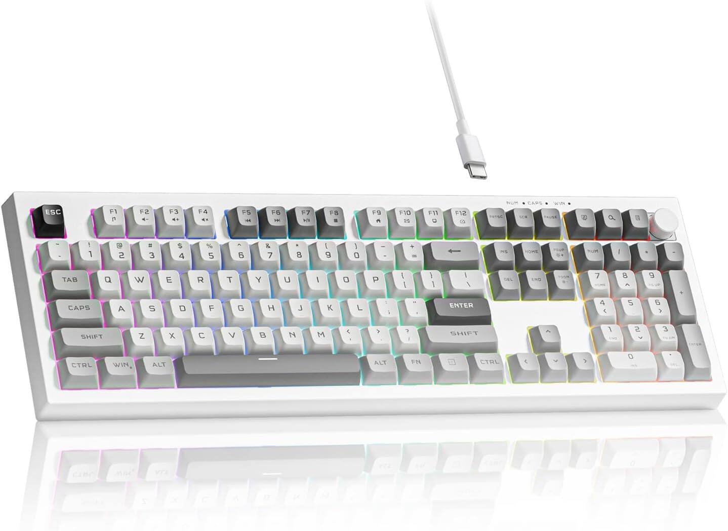 Sure, here is the corrected and grouped text from the image:

**Top Row:**
- ESC
- F1
- F2
- F3
- F4
- F5
- F6
- F7
- F8
- F9
- F10
- F11
- F12

**Number Row:**
- 1
- 2
- 3
- 4
- 5
- 6
- 7
- 8
- 9
- 0
- -
- =
- DEL

**Letter Row:**
- Q
- W
- E
- R
- T
- Y
- U
- I
- O
- P
- [
- ]
- \

**Letter Row:**
- A
- S
- D
- F
- G
- H
- J
- K
- L
- ;
- '
- ENTER

**Letter Row:**
- Z
- X
- C
- V
- B
- N
- M
- ,
- .
- /
- SHIFT

**Function Row:**
- TAB
- CAPS
- SHIFT
- CTRL