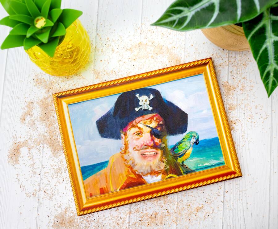 Wall Sign Format Silver Buffalo SpongeBob SquarePants Captain Painty the Pirate Canvas ...