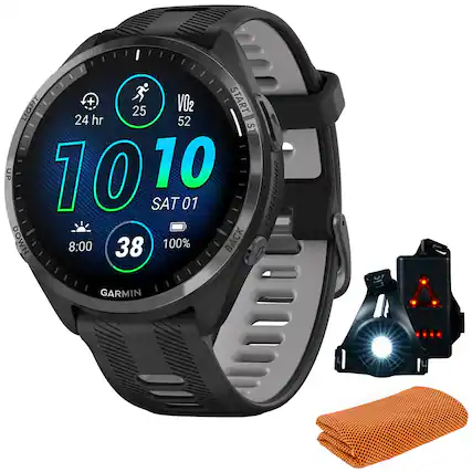 LIGHT + 25 VO2 START 24 hr 52 S STOP UP 10 10 SAT 01 NTNDT DOWN 8:00 38 100% BACK GARMIN