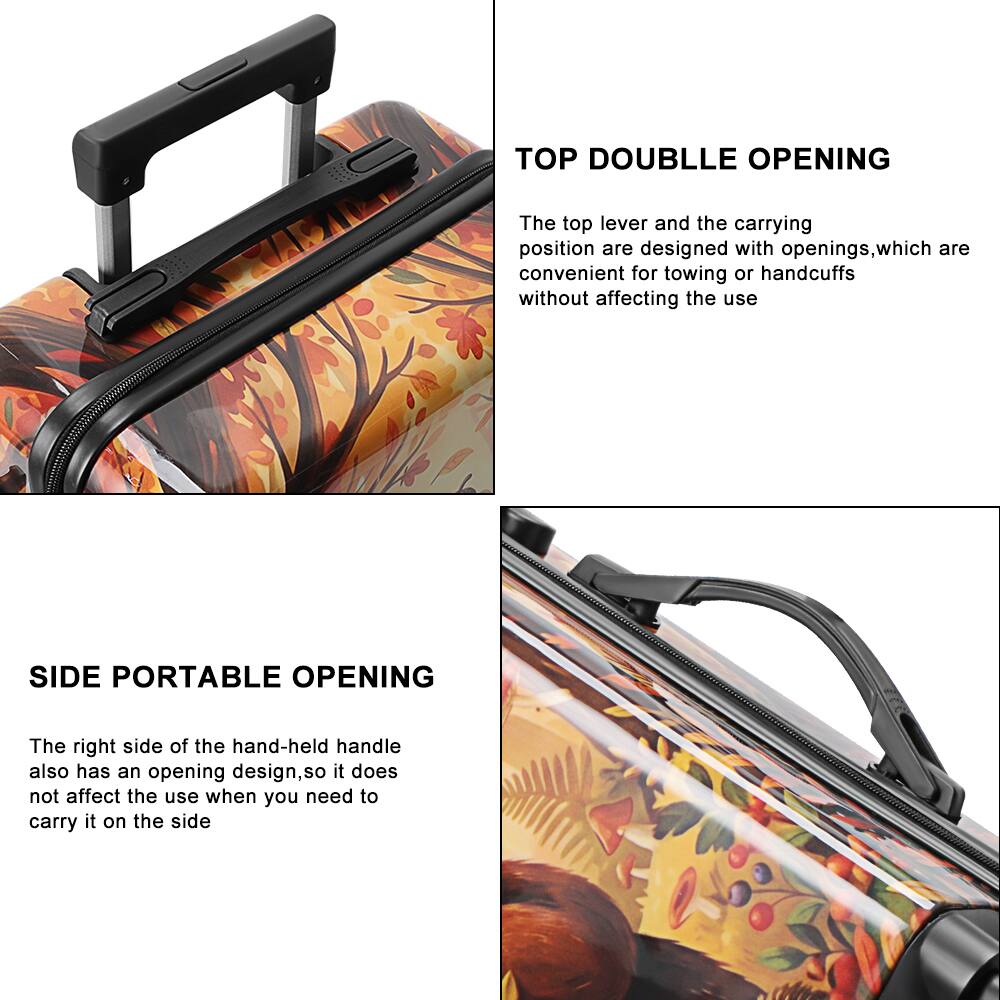 TOP DOUBLE OPENING  
The top lever and the carrying position are designed with openings, which are convenient for towing or handcuffs without affecting the use  

SIDE PORTABLE OPENING  
The right side of the hand-held handle also has an opening design, so it does not affect the use when you need to carry it on the side