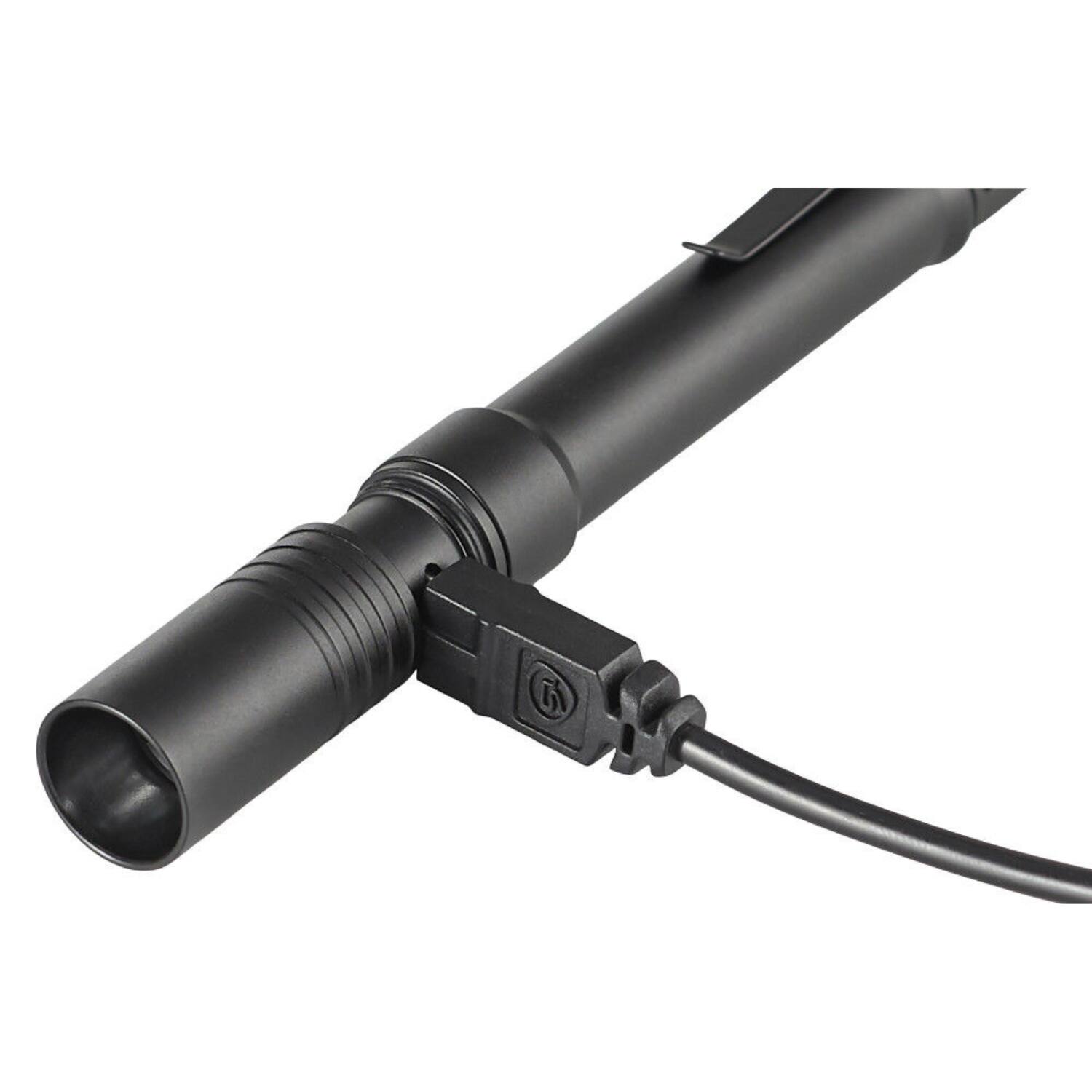Back. Streamlight - Streamlight 66133 STYLUS PRO Handheld Super Bright USB Rechargeable 70 Lumens Penlight - Black.