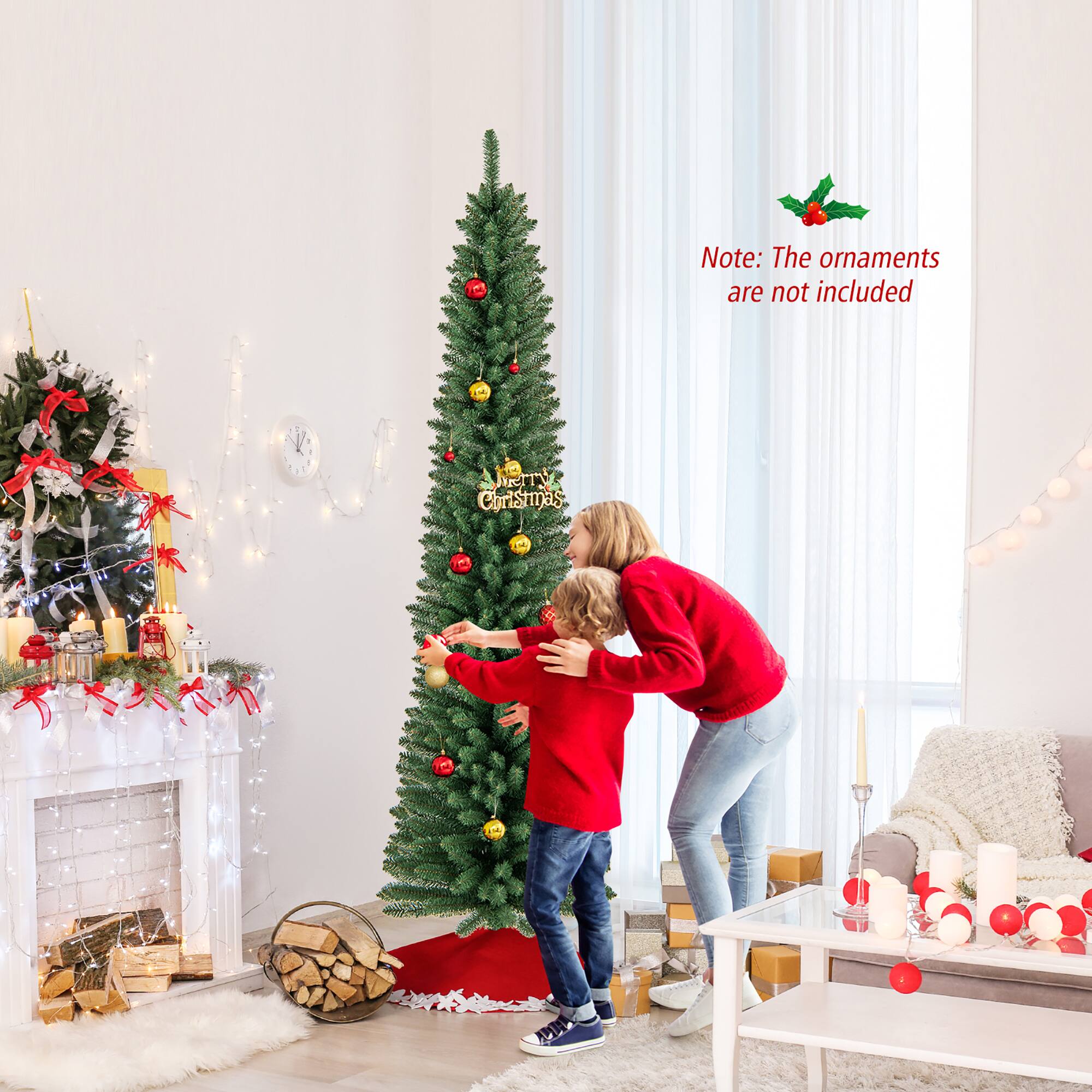 Note: The ornaments are not included.