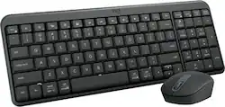 Logitech - MK250 Full-size Bluetooth Wireless Keyboard and Mouse Combo for Windows/MacOS with Fast & Easy Connectivity - Graphite - Front_Zoom