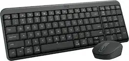 Logitech - MK250 Full-size Bluetooth Wireless Keyboard and Mouse Combo for Windows/MacOS with Fast & Easy Connectivity - Graphite