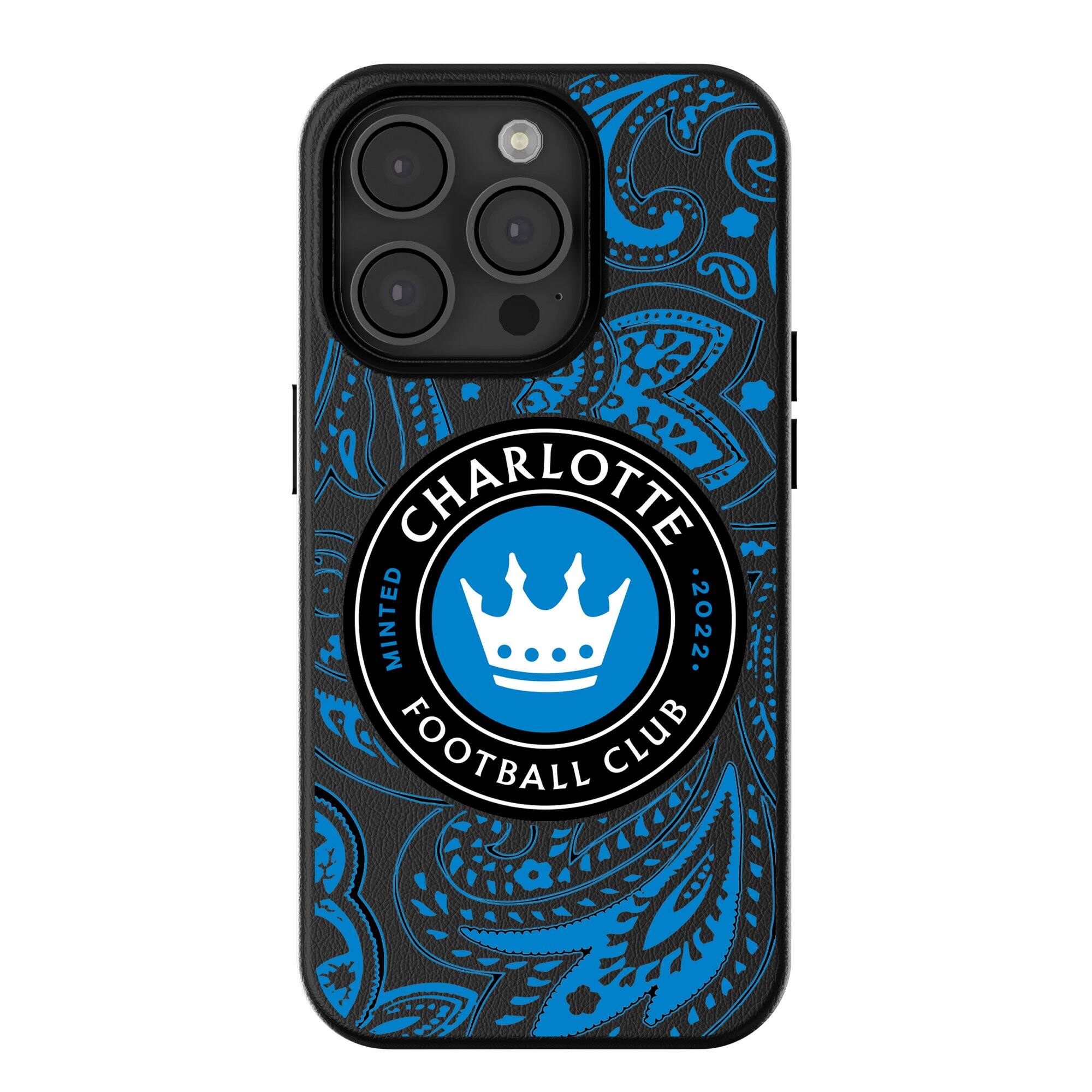 Keyscaper - MLS - Charlotte FC iPhone Magnetic Bump Case - 13 - Black