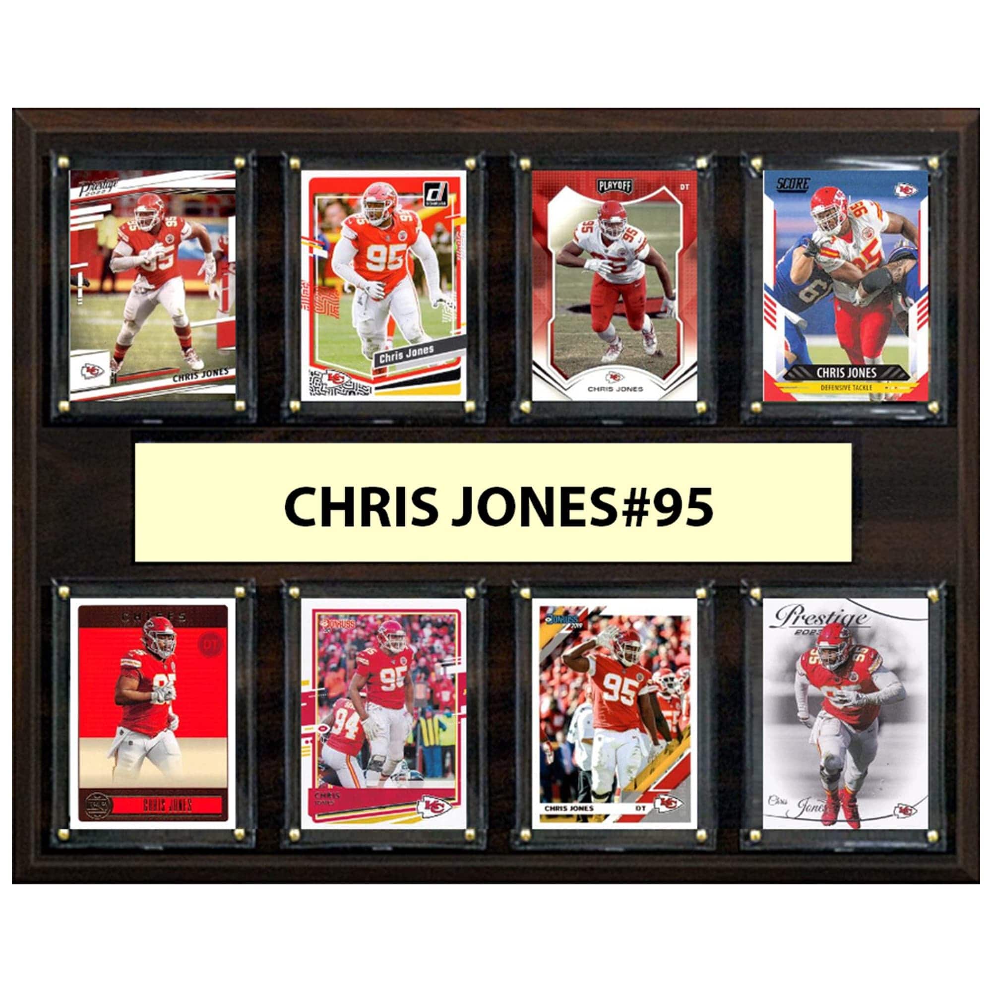 "C&I Collectibles - Chris Jones Kansas City Chiefs 12"" x 15"" Trading Card Plaque - Multicolor" price history on PriceWatchPro