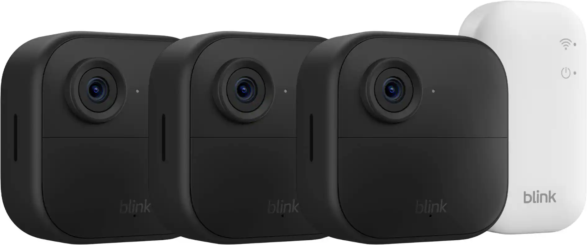 Blink - Outdoor 4 – Wireless smart security camera, two-year battery life, 1080p HD. Sync Module Core included – 3 Cameras - Black