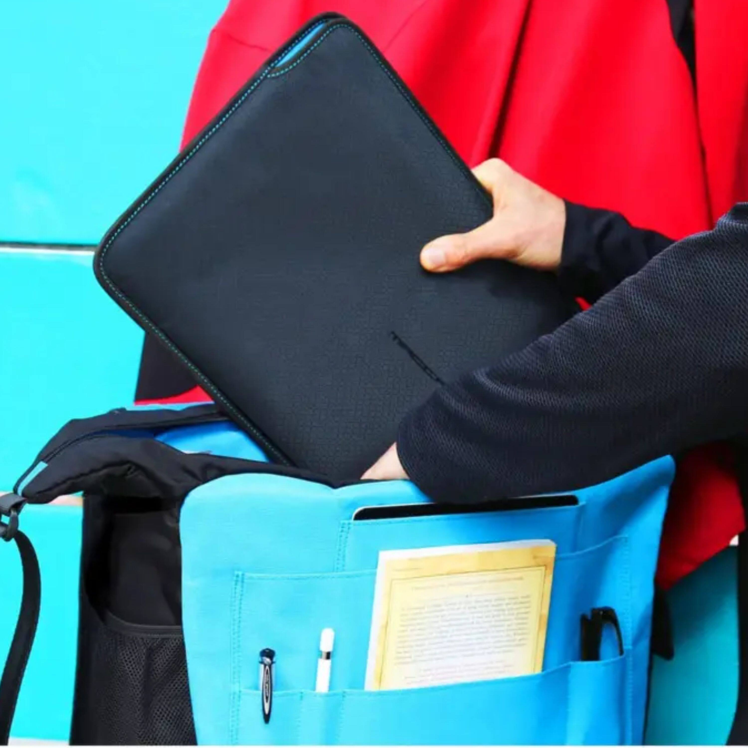 Left. Kitcheniva - 13" Zipperless Eco-Friendly Horizontal iPad Tablet Sleeve Black - Black.