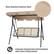 Water Repellent Polyester Fabric
Ergonomic Designed Seat with Breathable Fabric Offers Sitting Comfort