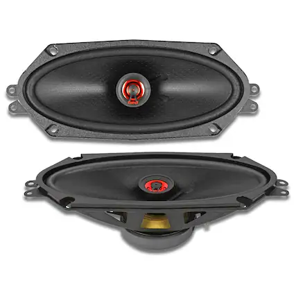 Front. Cerwin Vega - Cerwin Vega H410 - HED 2025 Edition 4"x10” 2-Way Coaxial Full Range Speaker Set - Black and Red.