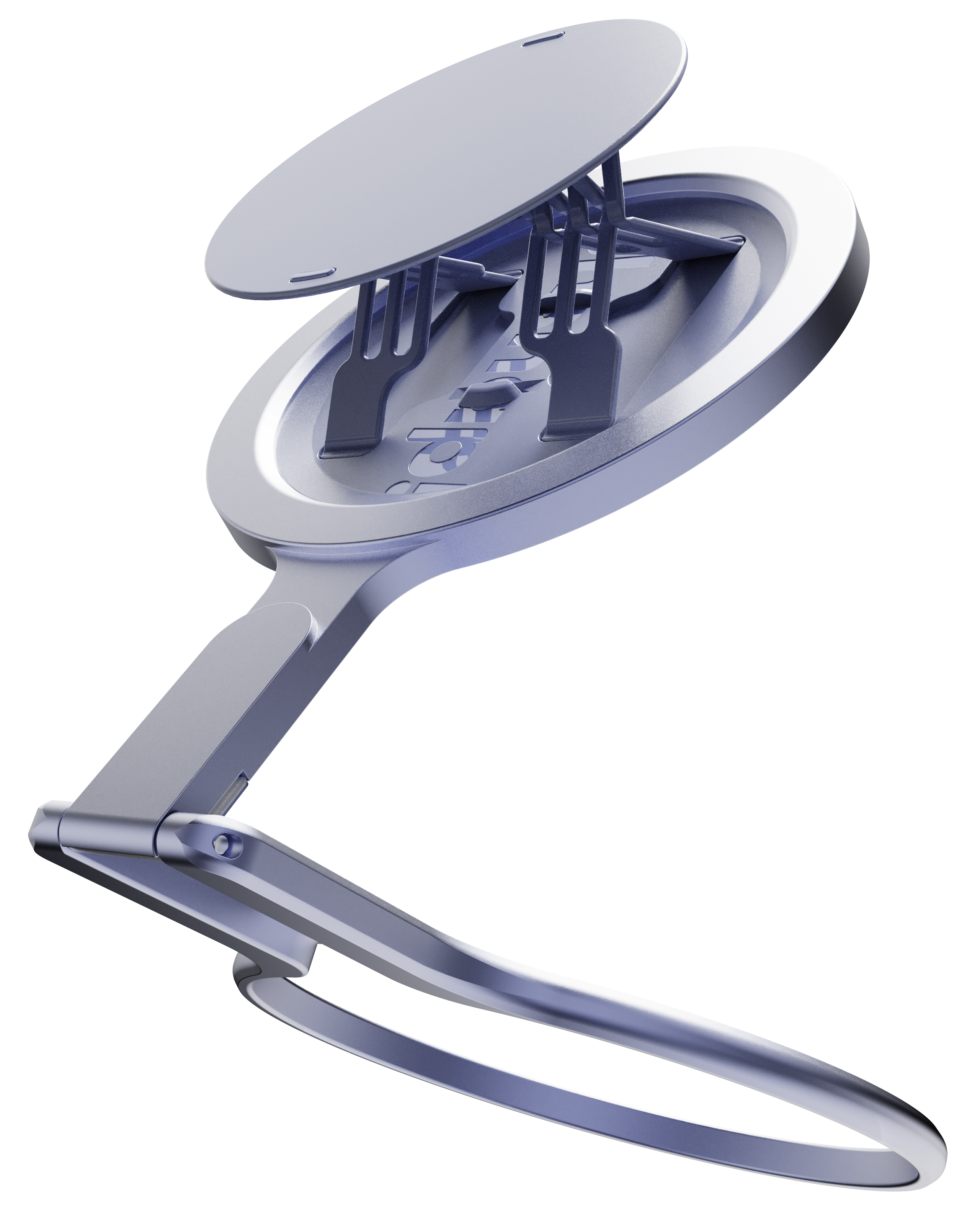 Left. OhSnap - Snap Grip Stand Magnetic Phone Grip - Portrait stand, Ultra Thin, Fits Any Phone - Orchid Slap.