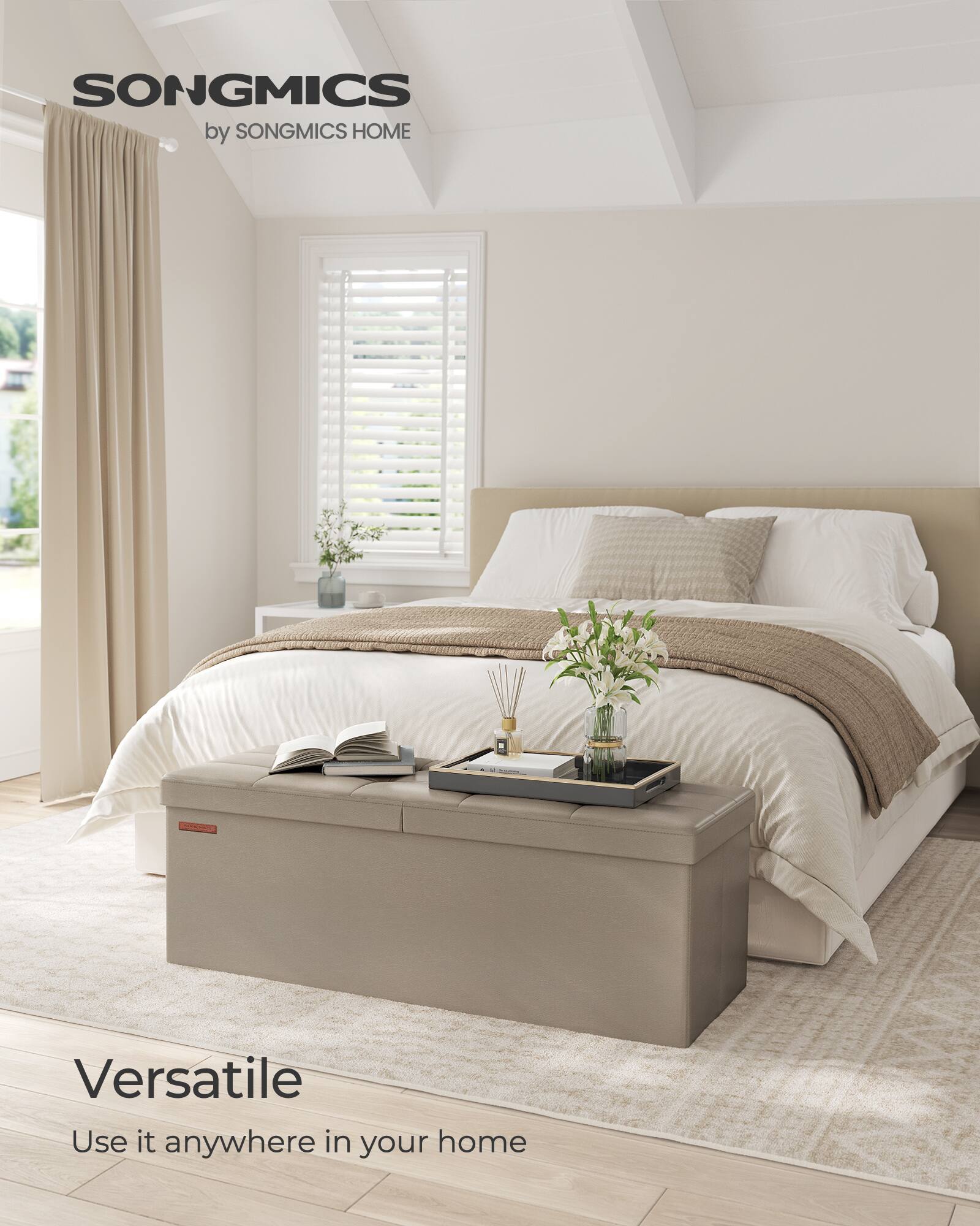 SONGMICS  
by SONGMICS HOME  

Versatile  
Use it anywhere in your home