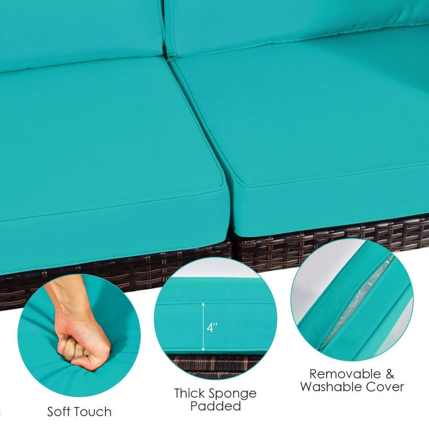 4" Soft Touch Thick Sponge Padded Removable & Washable Cover