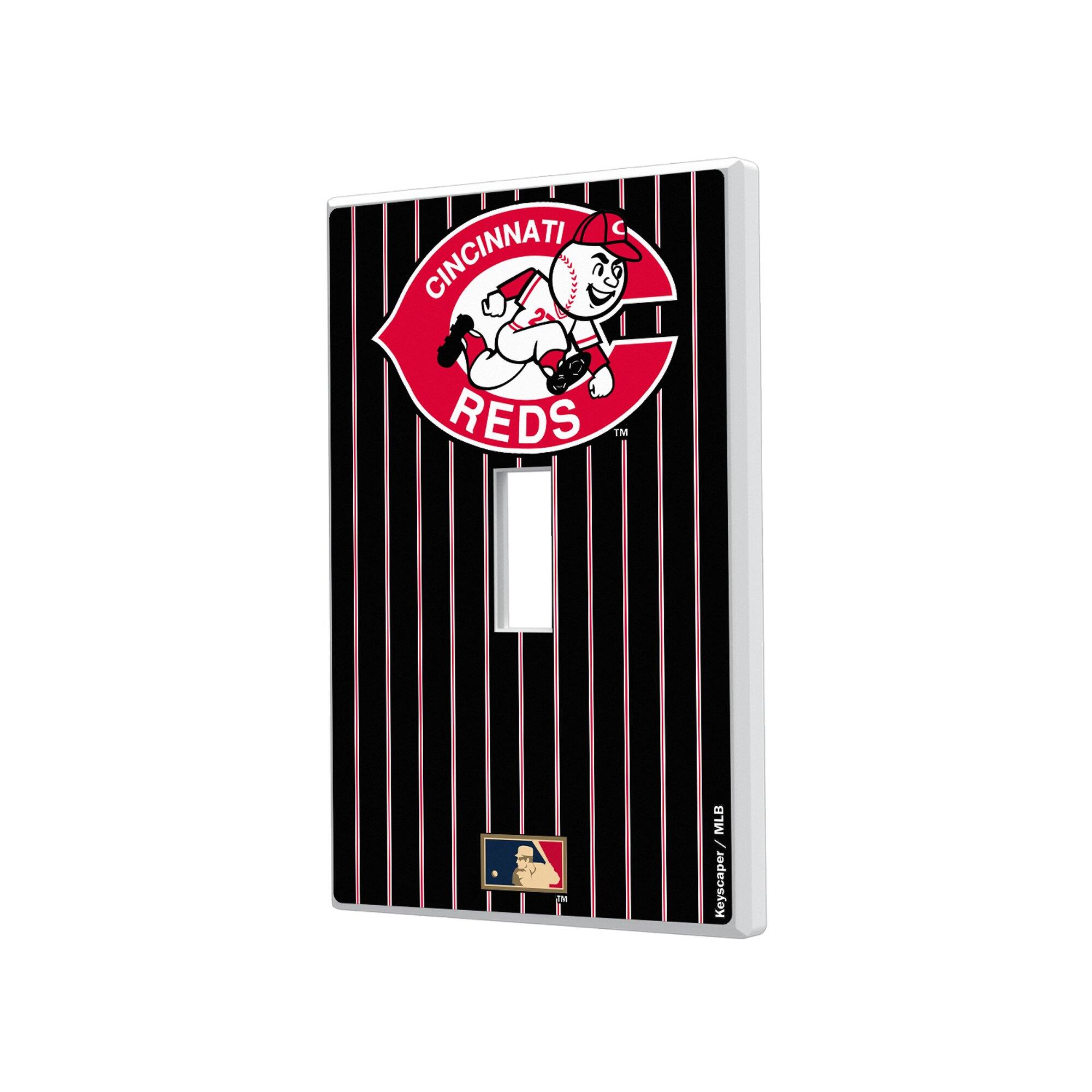 Keyscaper - Cincinnati Reds 1978-1992 Cooperstown Pinstripe Single Toggle Light Switch Plate - Multicolor price history on PriceWatchPro