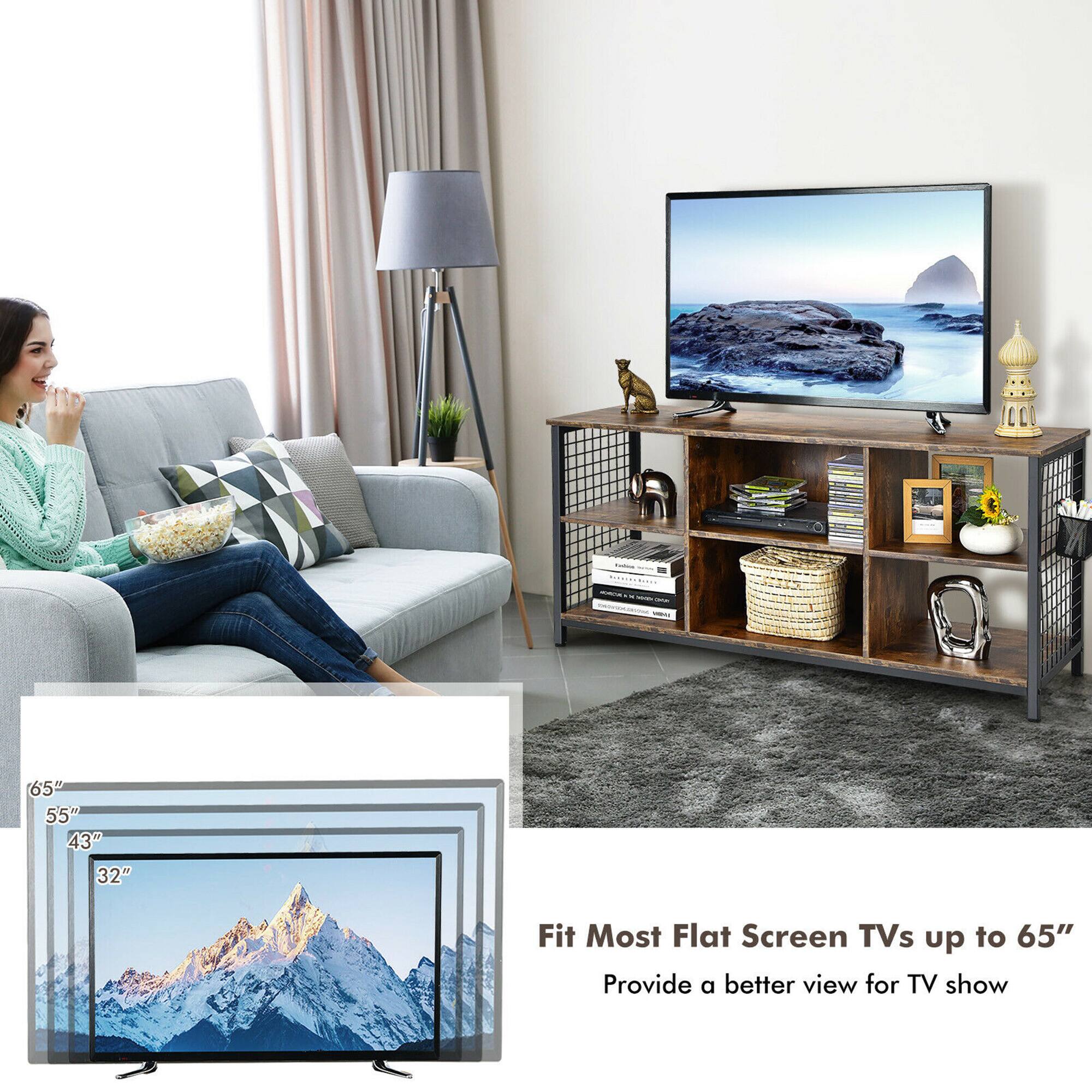 Gymax 3 Tier TV Stand for TV's up to 65'' Entertainment Media
