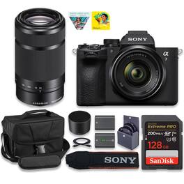 Bundle - Sony - a7 V Mirrorless Camera With FE 28-70mm f/3.5-5.6 OSS II & E 55-210mm f/4.5-6.3 OSS Lens Full-Frame E-Mount Sensor &