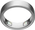Front. Oura - Oura Ring 5 - Smart Ring - Size Before You Buy with OR5 Sizing Kit - Size 8 - Brushed Silver.