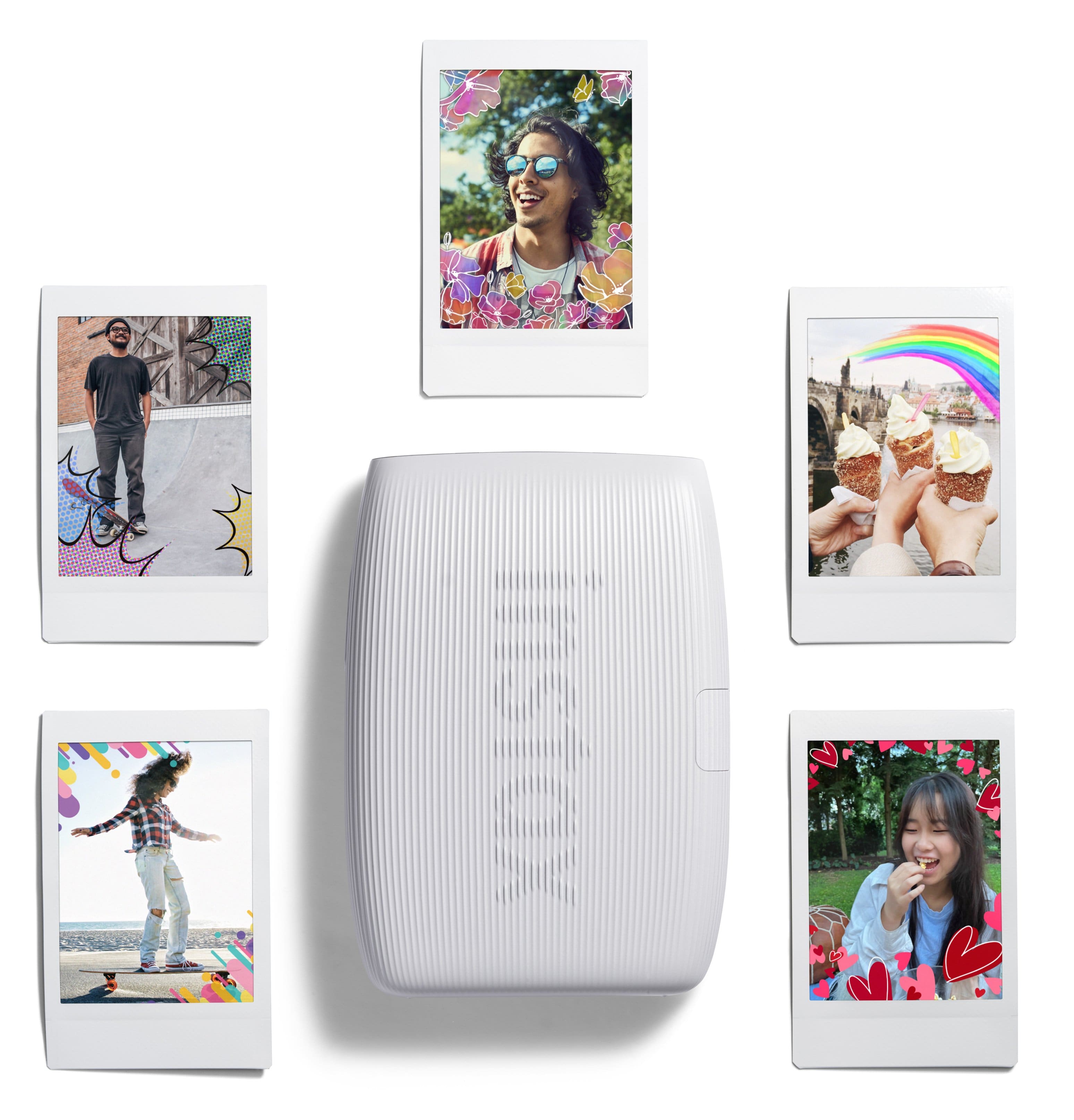 Alt View 18. Fujifilm - instax mini Link 3 Smartphone Printer - Clay White.