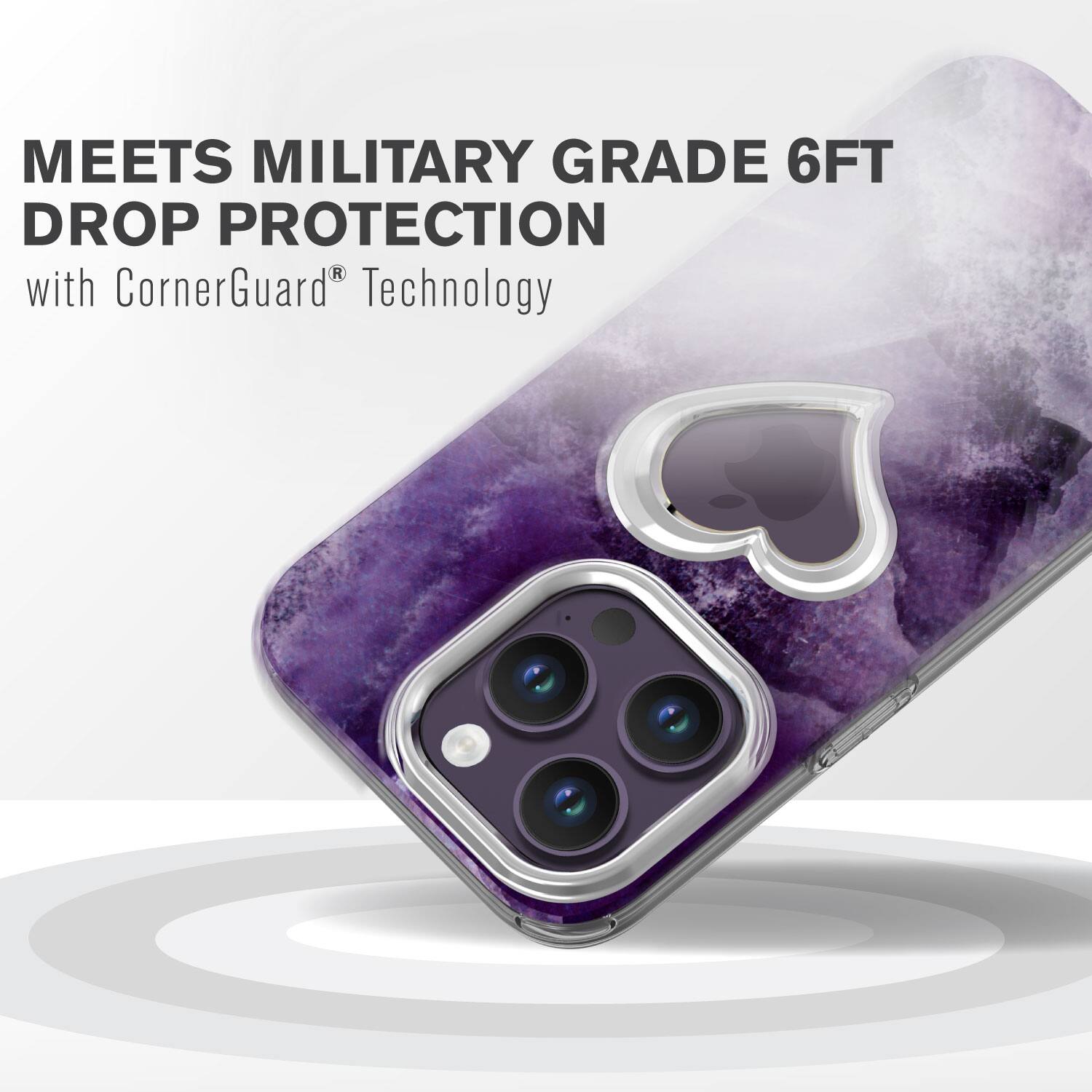 MEETS MILITARY GRADE 6FT DROP PROTECTION with CornerGuard® Technology