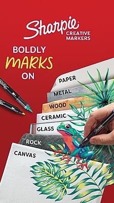 Sharpie Creative Markers  
BOLDLY MARKS ON  
PAPER  
METAL  
WOOD  
CERAMIC  
GLASS  
ROCK  
CANVAS