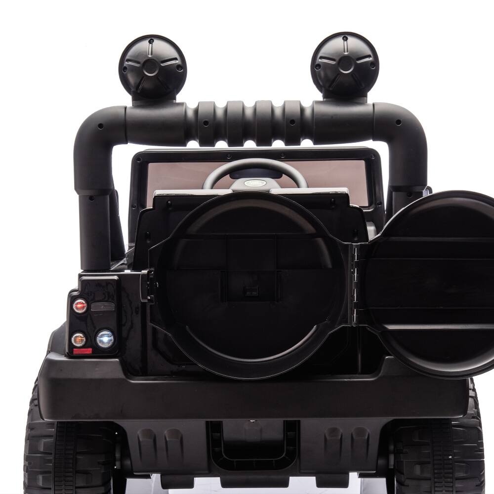Alt View 8. Ropilly - Ropilly Licensed Land Rover Defender 24V Kids Ride On Car with Parental Remote Control, 17-Inch Seat, Black.