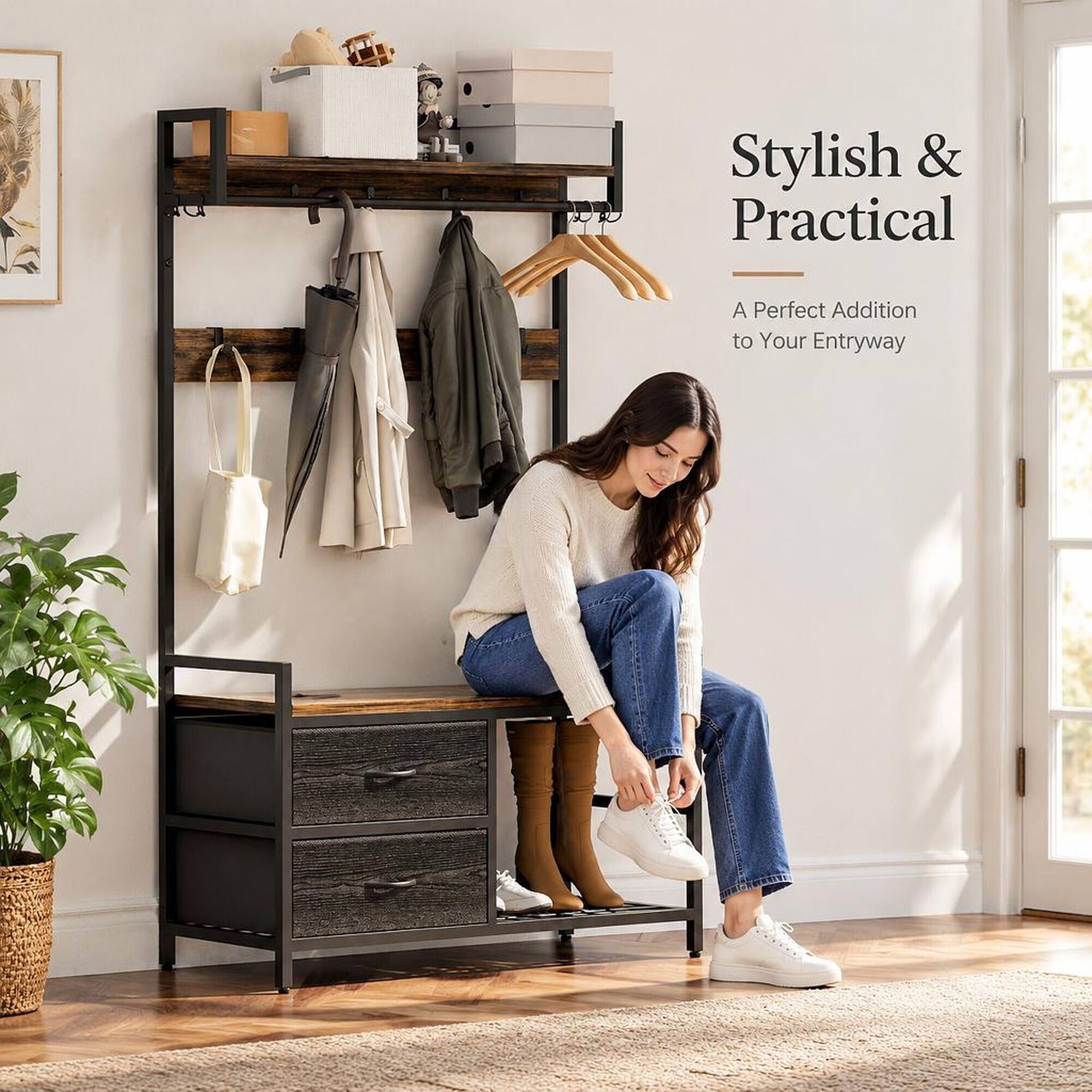 Stylish & Practical  
A Perfect Addition to Your Entryway