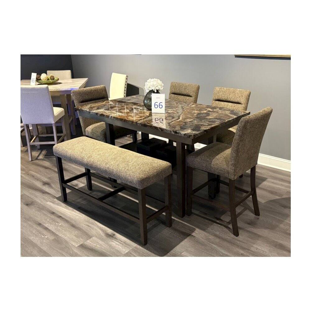 Angle. Global Furniture USA - D4355 Brown Bar Stool Kit Of 2 - Dark Brown.