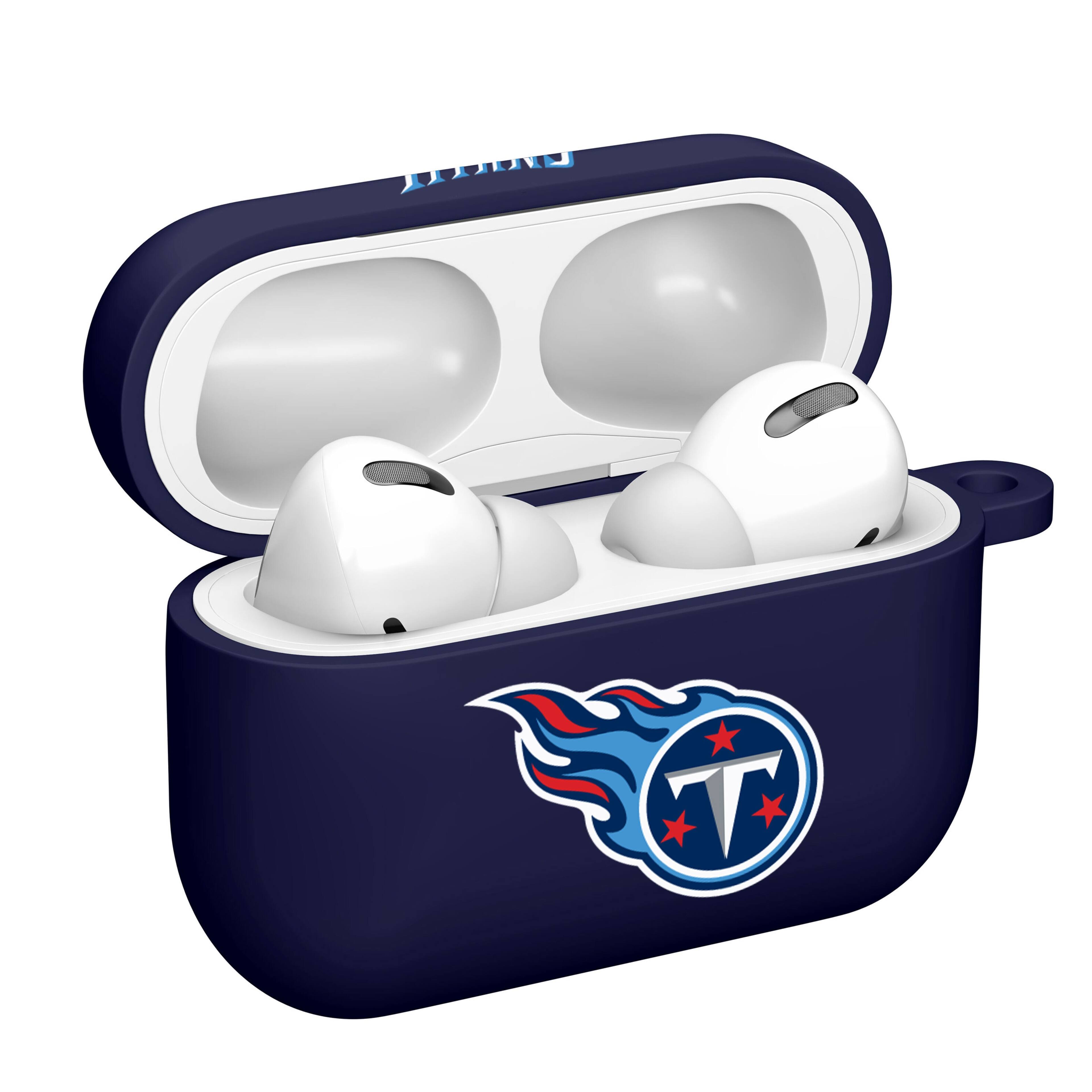 Alt View 1. Artinian - Tennessee Titans AirPods Pro Silicone Case Cover - Navy.