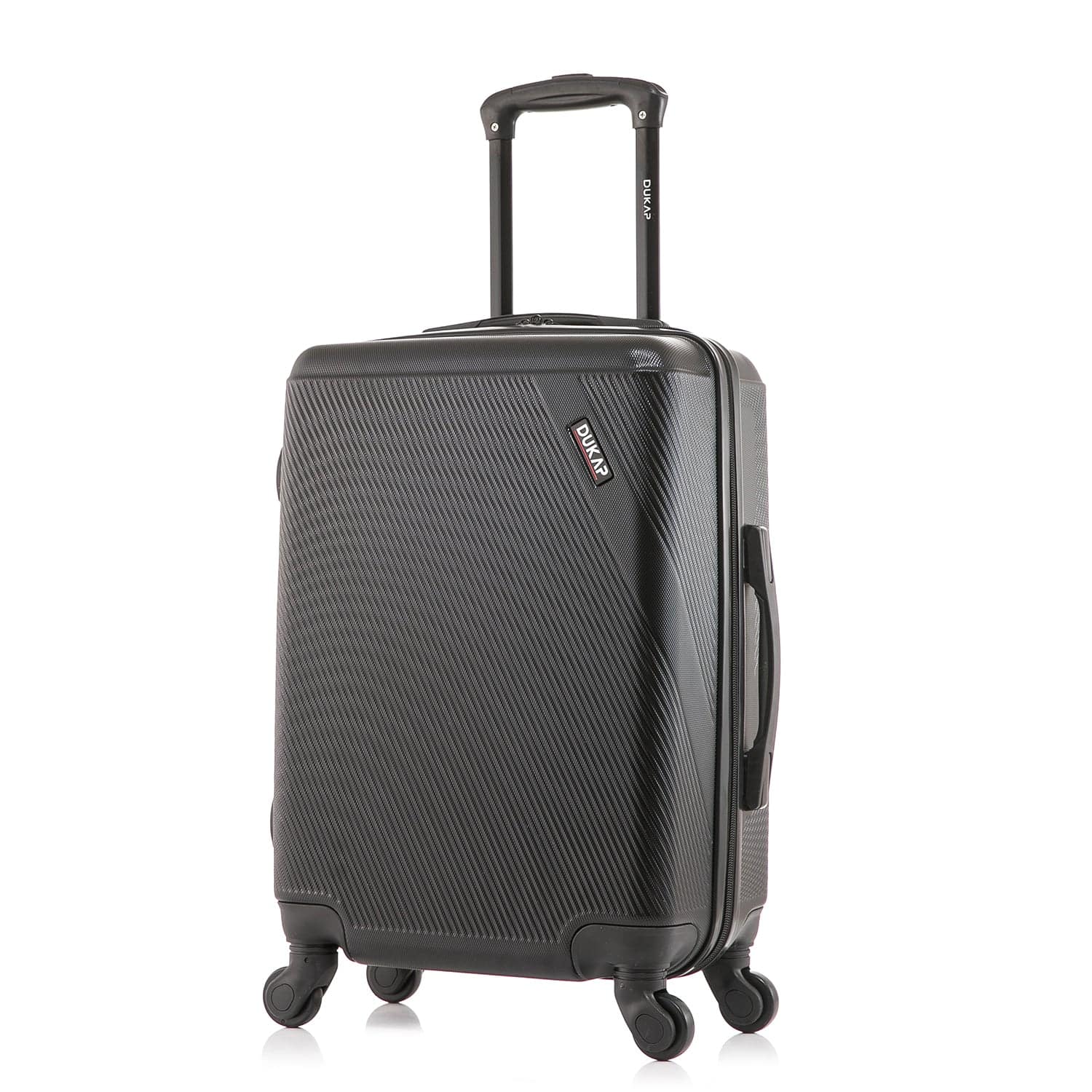 DUKAP - Discovery Lightweight Hardside Spinner Luggage 20" Carry-On - Black