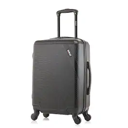 DUKAP - Discovery Lightweight Hardside Spinner Luggage 20" Carry-On - Black