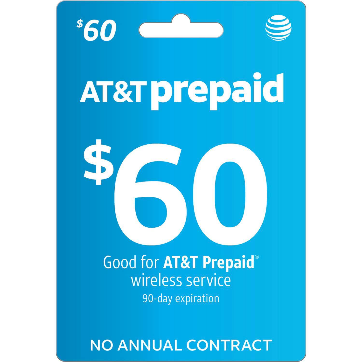 AT&T Prepaid - $60 Refill Code [Digital]