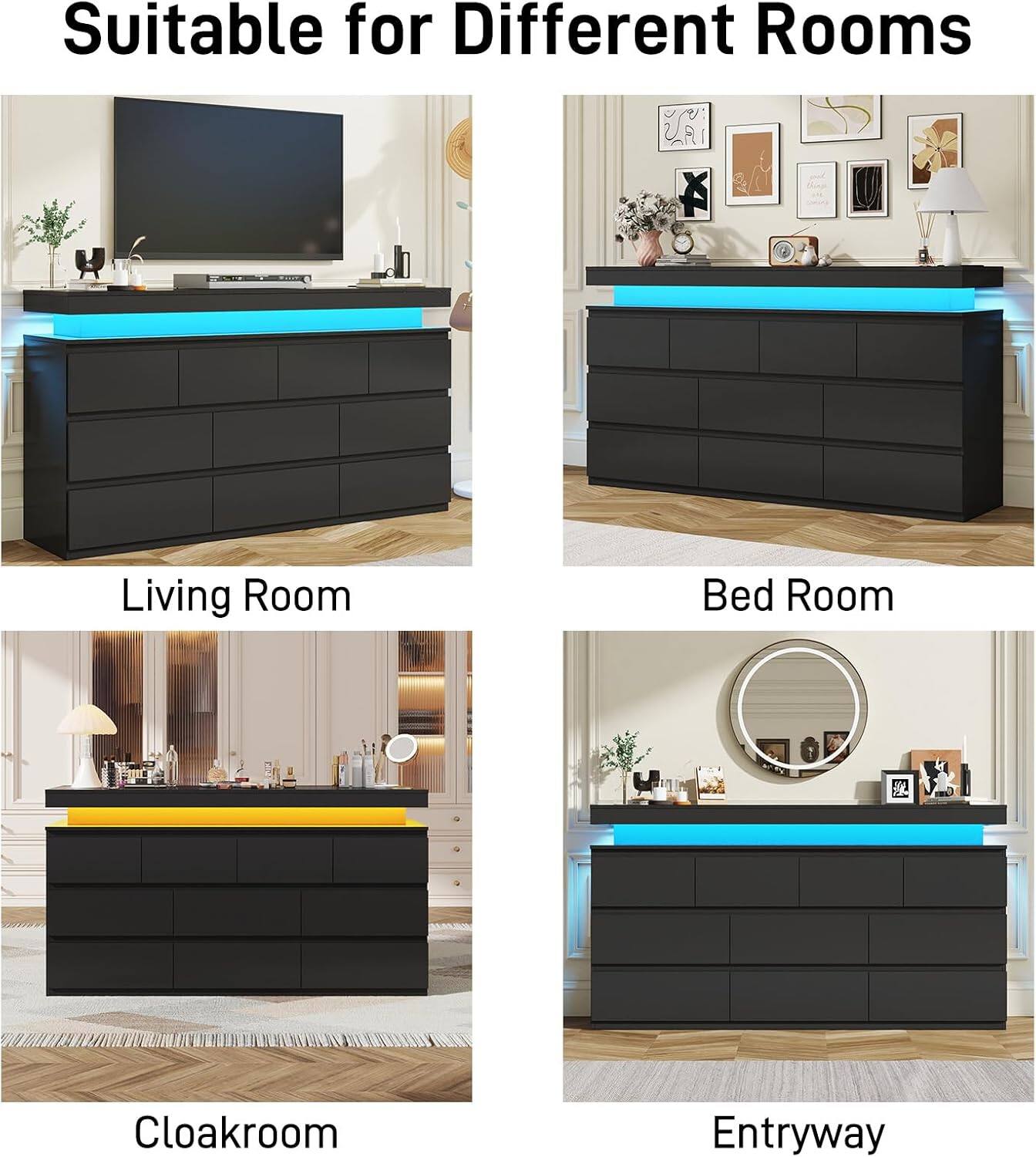 Suitable for Different Rooms  
Living Room  
Bed Room  
Cloakroom  
Entryway