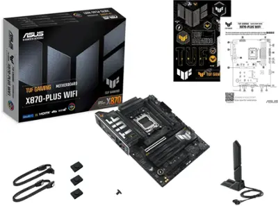 ASUS TUF GAMING X870 PLUS WIFI (Socket AM5) AMD X870 ATX DDR5 Wi ASUS TUF GAMING X870 PLUS WIFI (Socket AM5) AMD X870 ATX DDR5 Wi