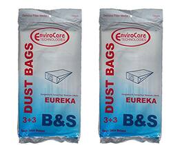 EnviroCare - 6-Pack Eureka B & S Allergy Canister Vacuum Bags with Filters