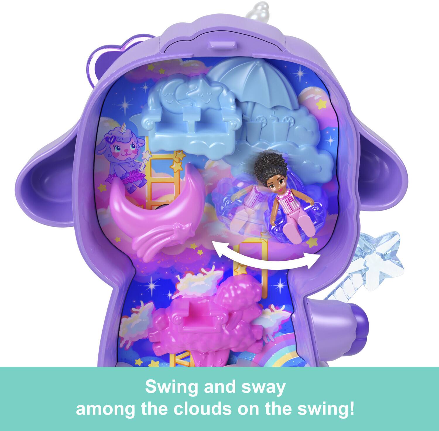 Mattel Polly Pocket Cozy Dreamland Lamb Compact COLLECTIBLES