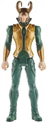 Front. Hasbro - Marvel Avengers 12-Inch Titan Hero Series Loki Action Figure - Green.