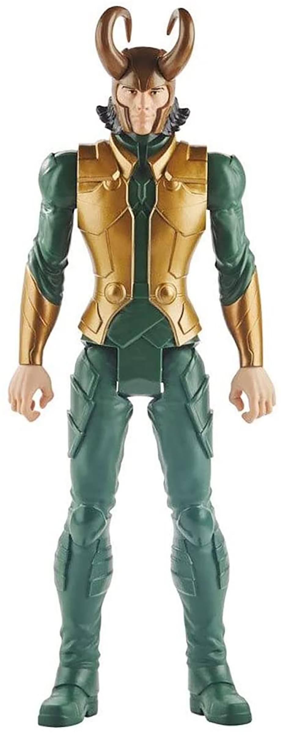 Front. Hasbro - Marvel Avengers 12-Inch Titan Hero Series Loki Action Figure - Green.