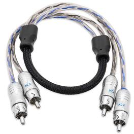 NVX - XIX205 1.64 ft (0.5 meter) Oxygen Free Copper 2-Channel Double Twisted Pair X-Series Audio RCA Audio Interconnect Cable