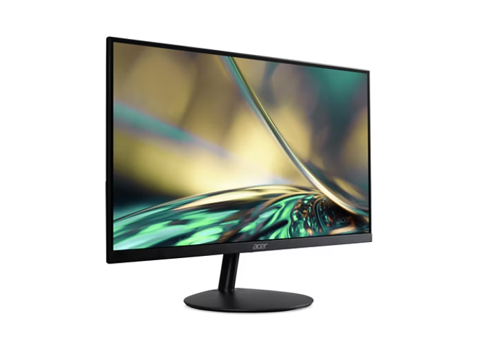 Angle. Acer - Acer Essential SA2 SA272U E 27In WQHD IPS Ultra-Slim Monitor 2560x1440 - Black.